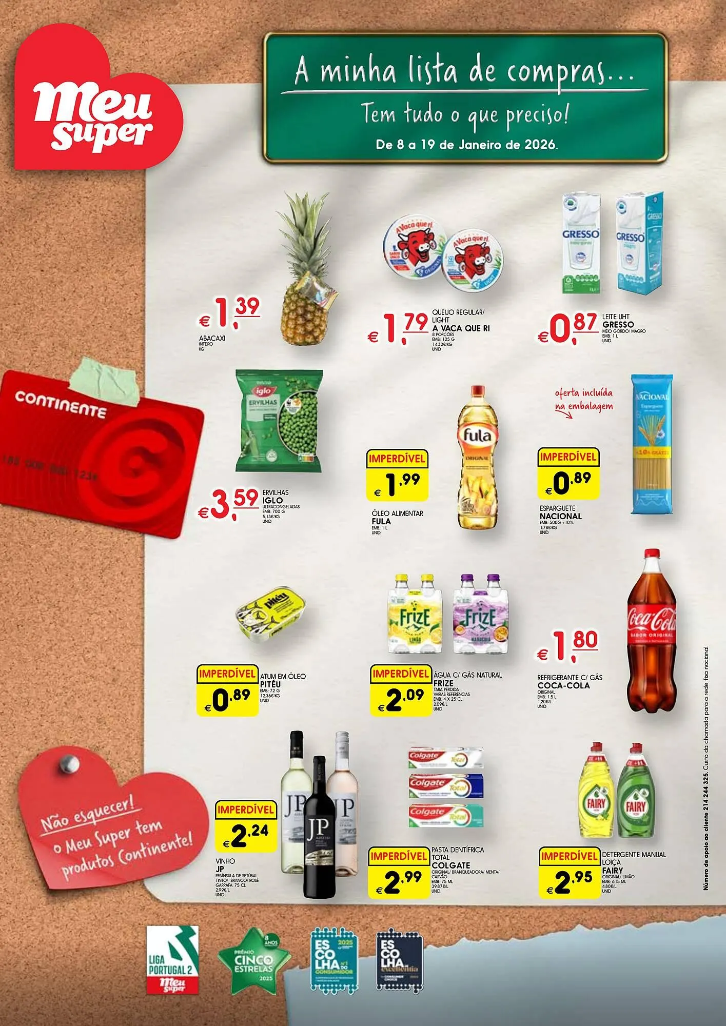 Folheto Folheto Meu Super de 8 de janeiro até 19 de janeiro 2026 - Pagina 1