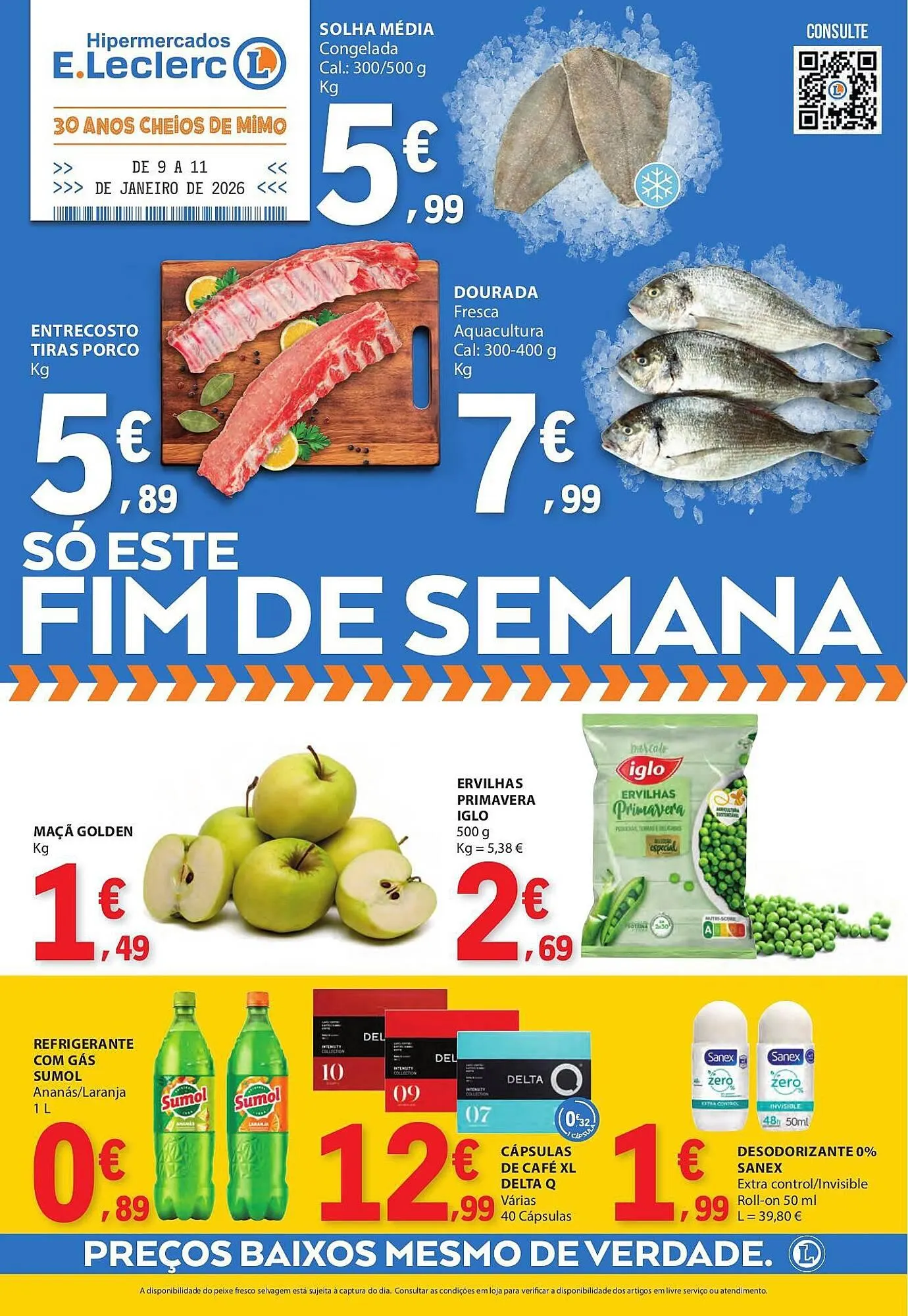 Folheto Folheto E.Leclerc de 9 de janeiro até 11 de janeiro 2026 - Pagina 1