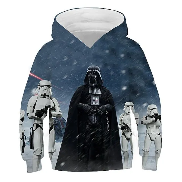 Nieuwjaar Jongens 3D Grafisch 3D Hoodie en sweatshirt Lange mouw 3D-afdrukken Actief Polyester Kinderen