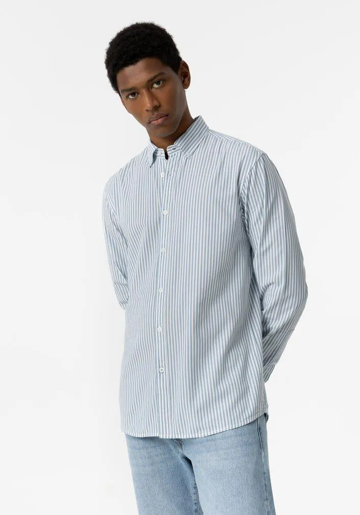 Camisa de Popelina às Riscas