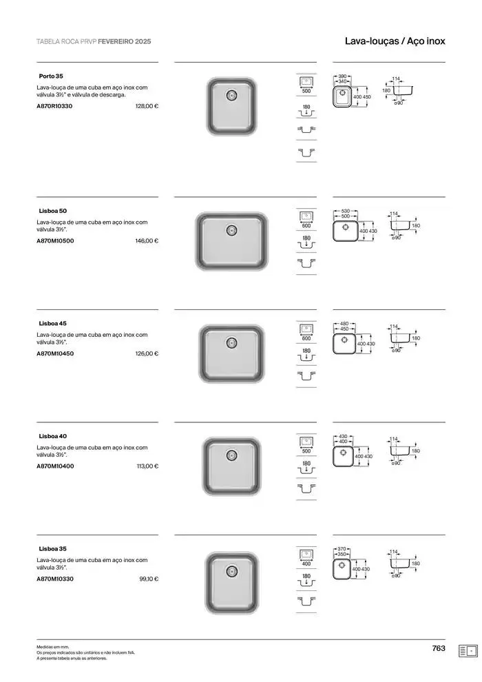 Folheto Soluções de Banho  de 6 de janeiro até 31 de dezembro 2025 - Pagina 765