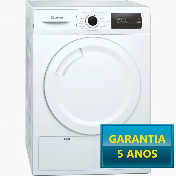 Máquina de Secar Roupa BALAY 3SB287B - 8Kg - Bomba de Calor