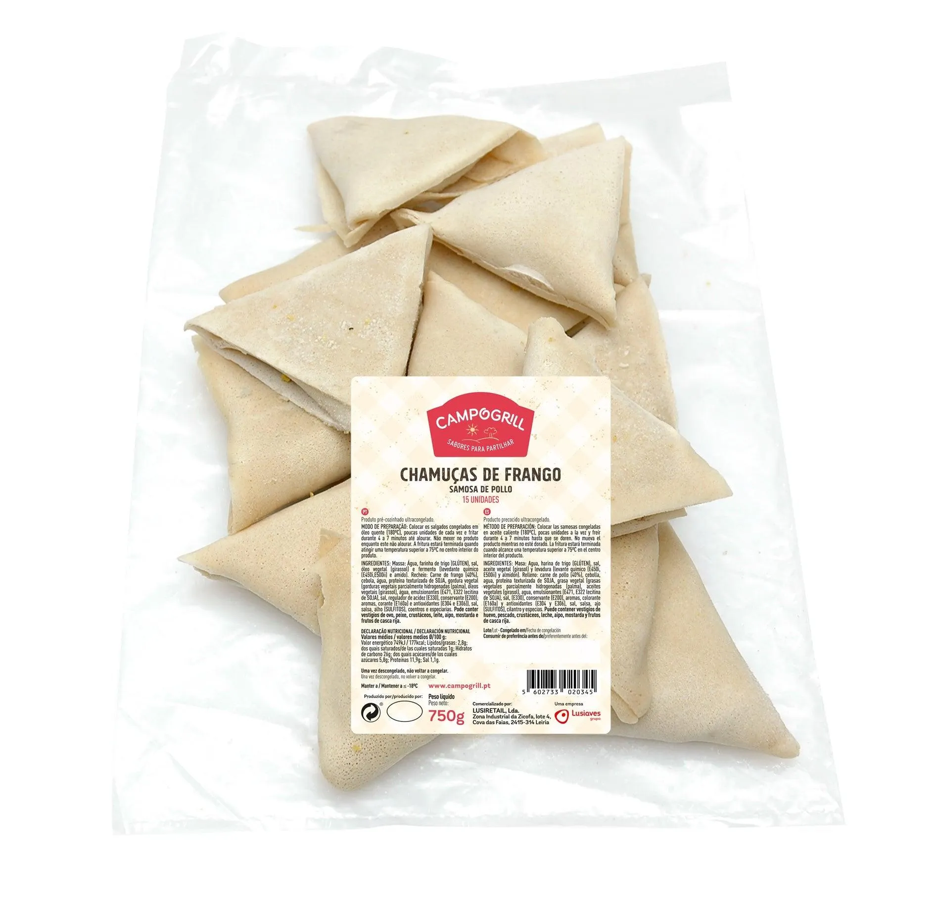 Chamuça de Frango - Saco 15 un.