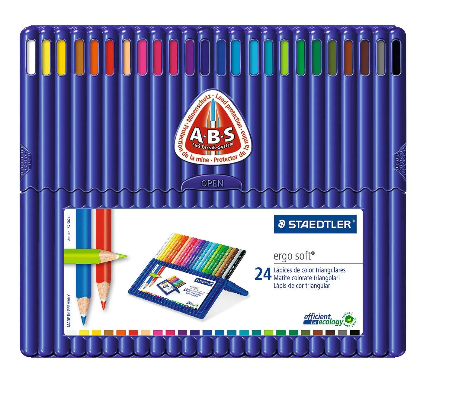 Lápis Cor Ergosoft 24 unidades