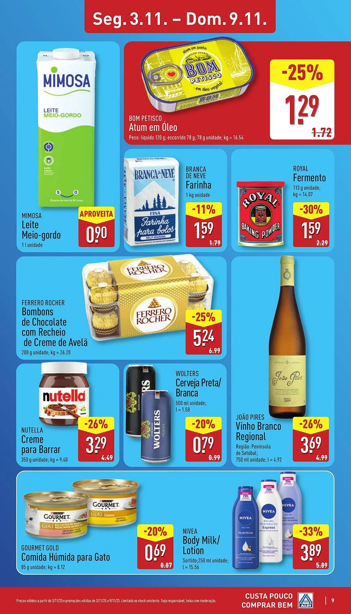 Folheto Folheto ALDI de 3 de novembro até 9 de novembro 2025 - Pagina 9