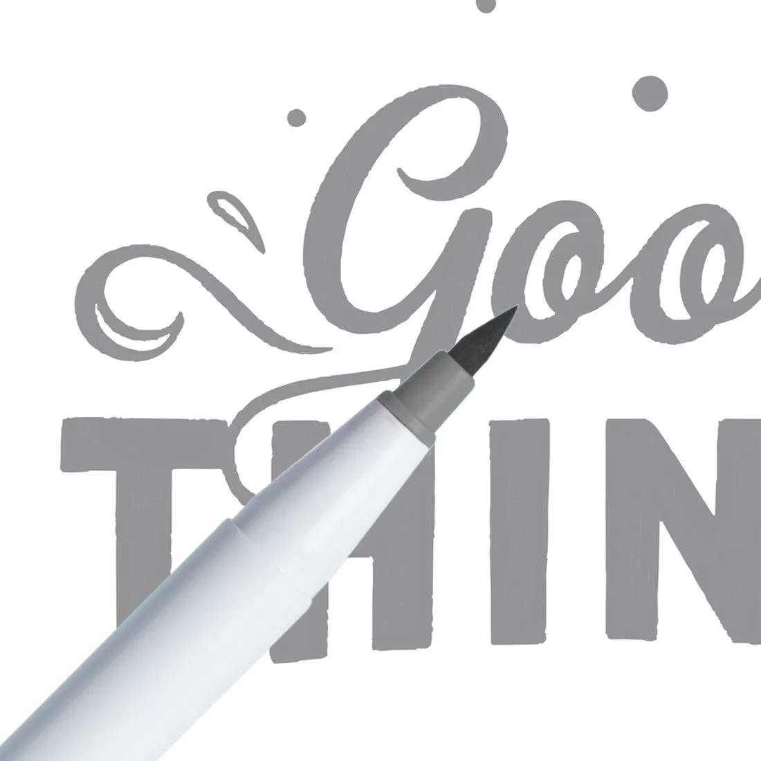 Marcador Ginza Pro Brush Pen Cinzento
