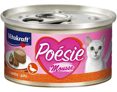 comida húmida para gato vitakraft poesie mousse pato 85g