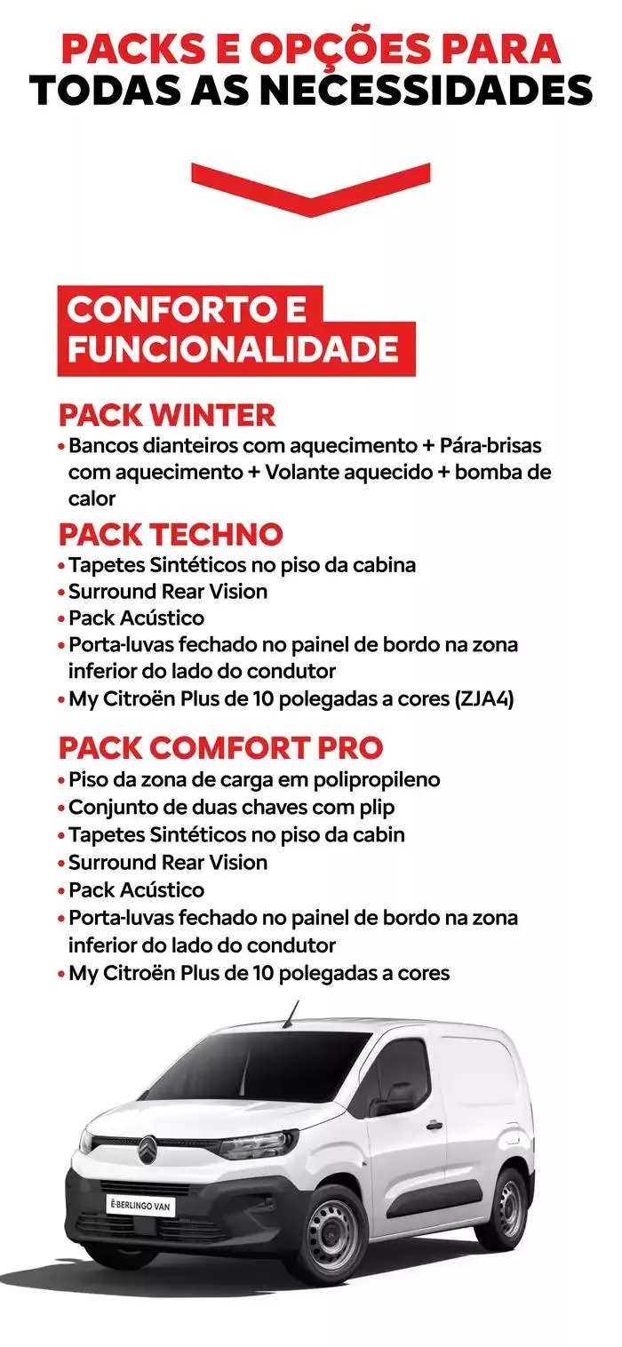 Folheto Catálogo Citroen Novo ë-Berlingo Van de 20 de novembro até 20 de novembro 2025 - Pagina 14