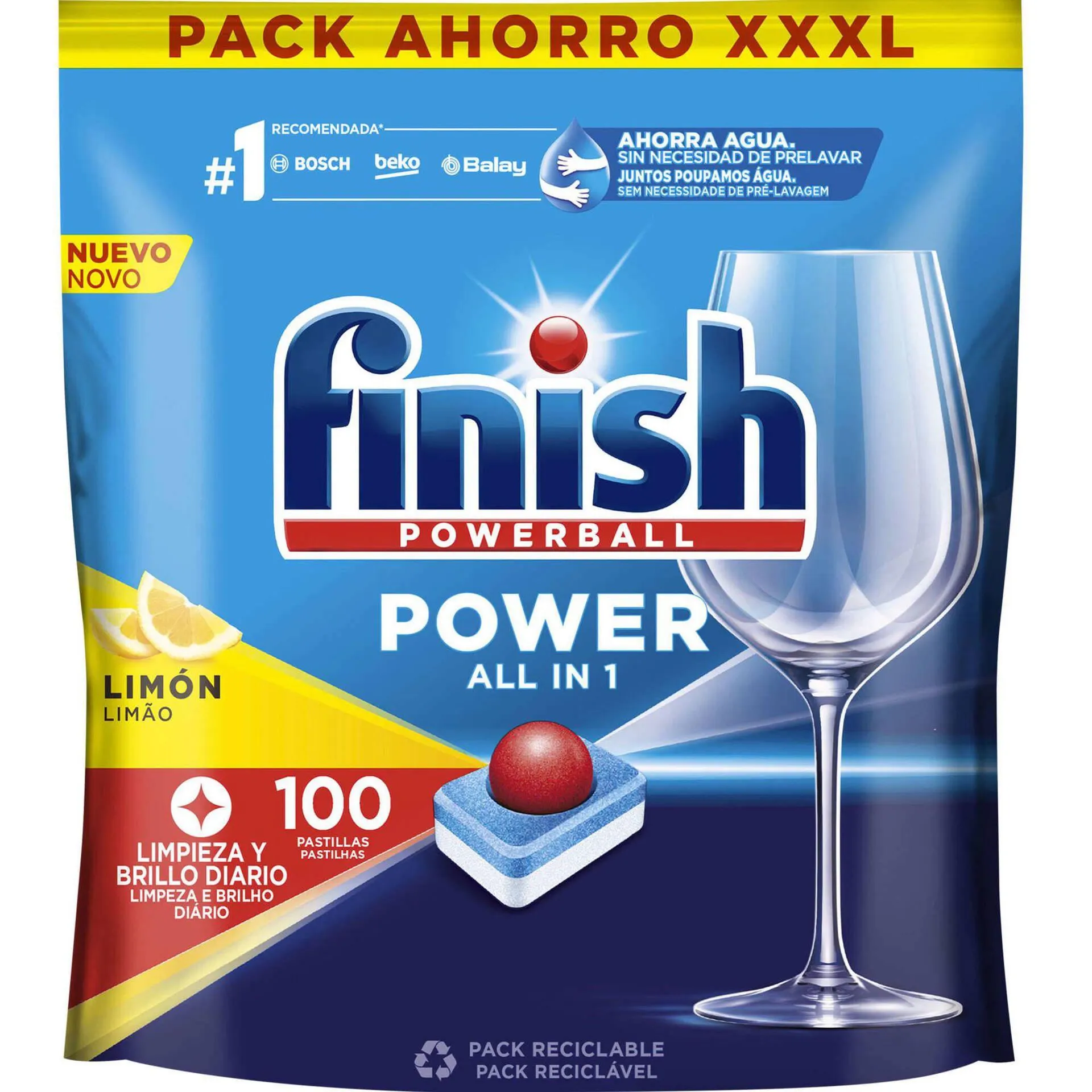 Detergente Máquina Loiça Pastilhas Power Limão