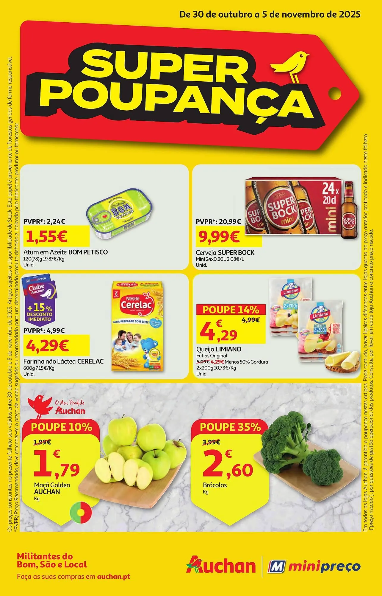 Folheto Folheto Minipreço de 30 de outubro até 5 de novembro 2025 - Pagina 1