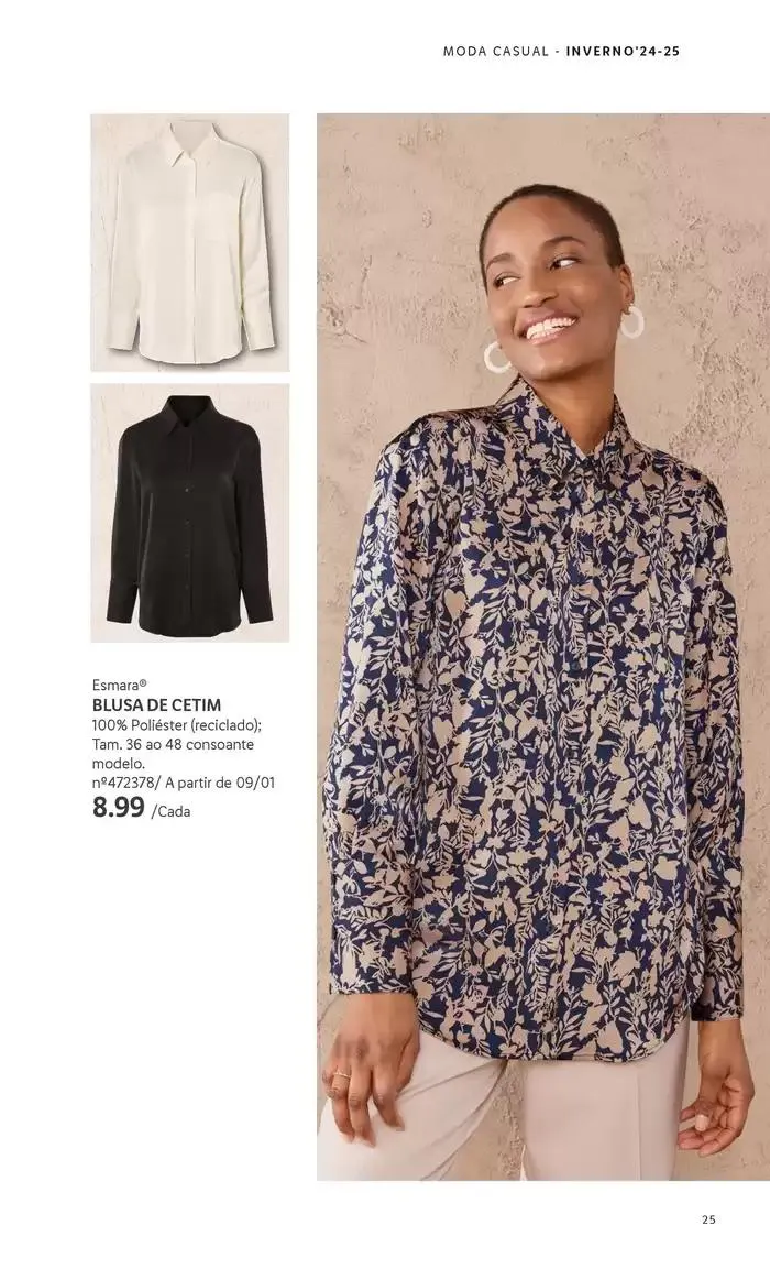 Folheto Esmara de 2 de dezembro até 22 de janeiro 2025 - Pagina 25