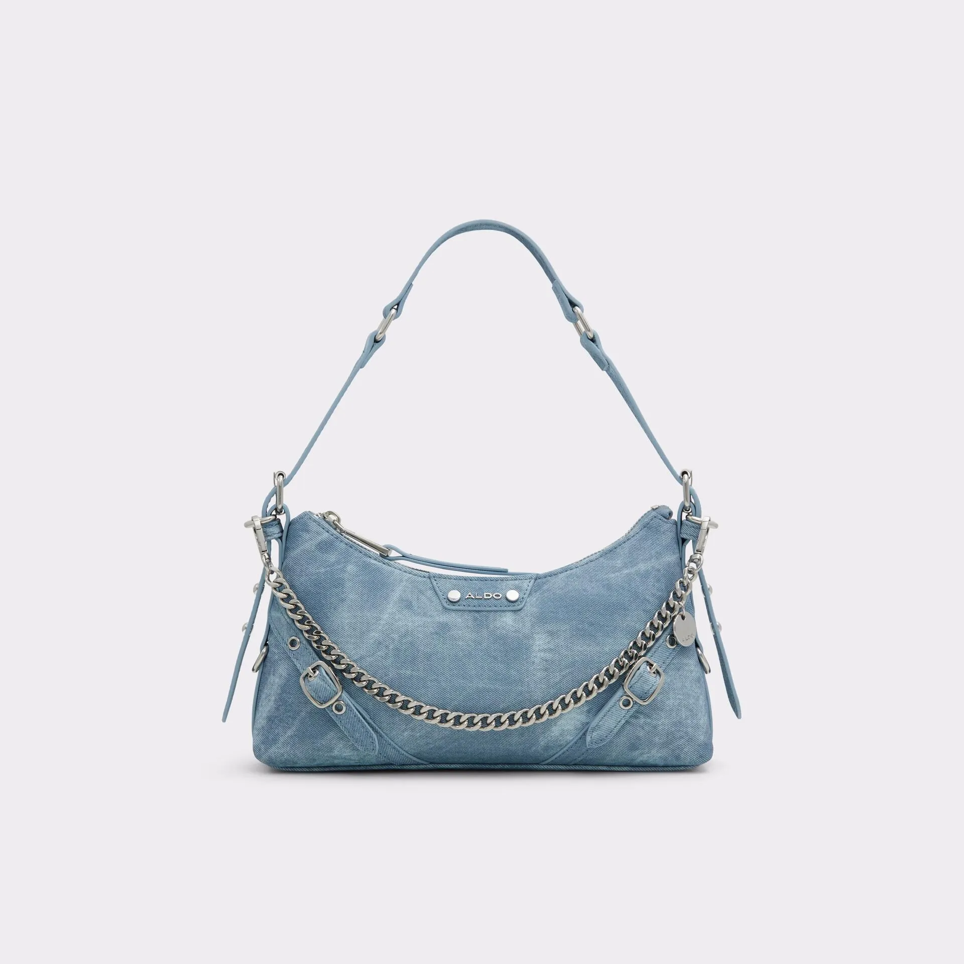 Mala de ombro em azul denim - FARALAELIA