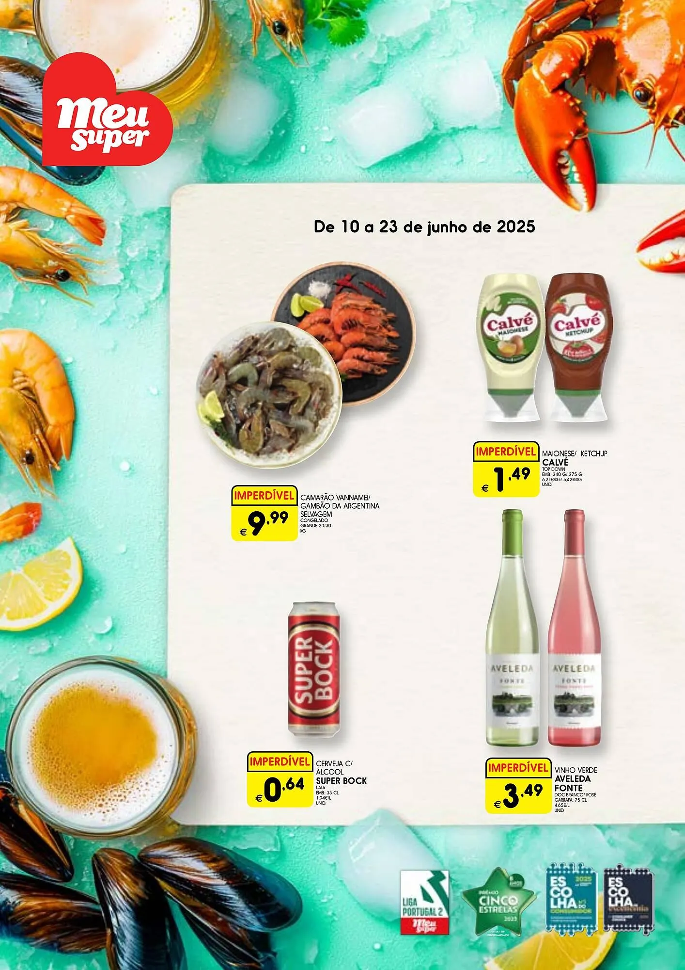 Folheto Folheto Meu Super de 10 de junho até 23 de junho 2025 - Pagina 1