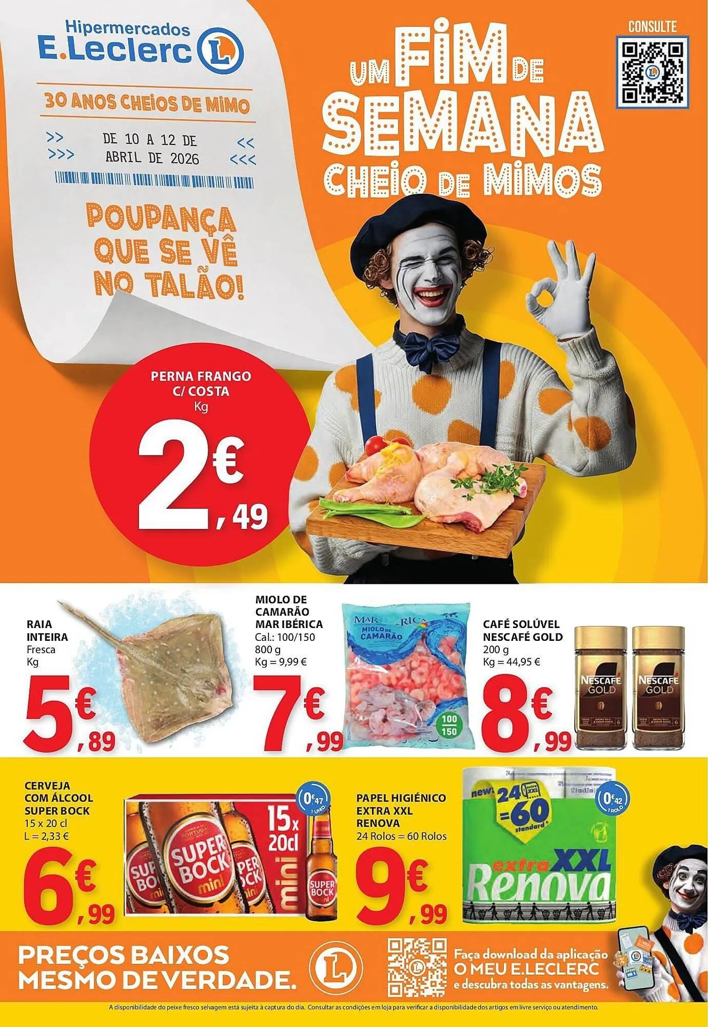 Folheto Folheto E.Leclerc de 10 de abril até 12 de abril 2026 - Pagina 1