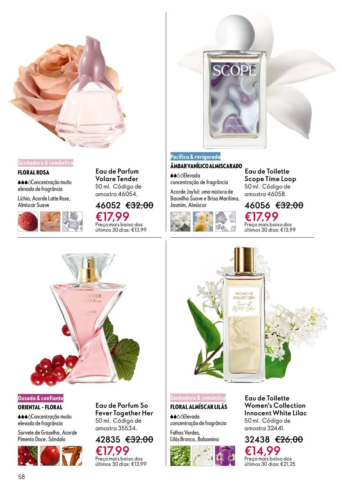 Folheto Catálogo Oriflame de 21 de janeiro até 10 de fevereiro 2026 - Pagina 58