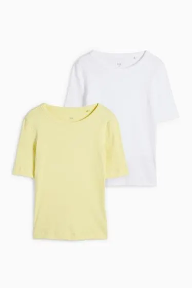 Multipack of 2 - basic T-shirt - ribbed