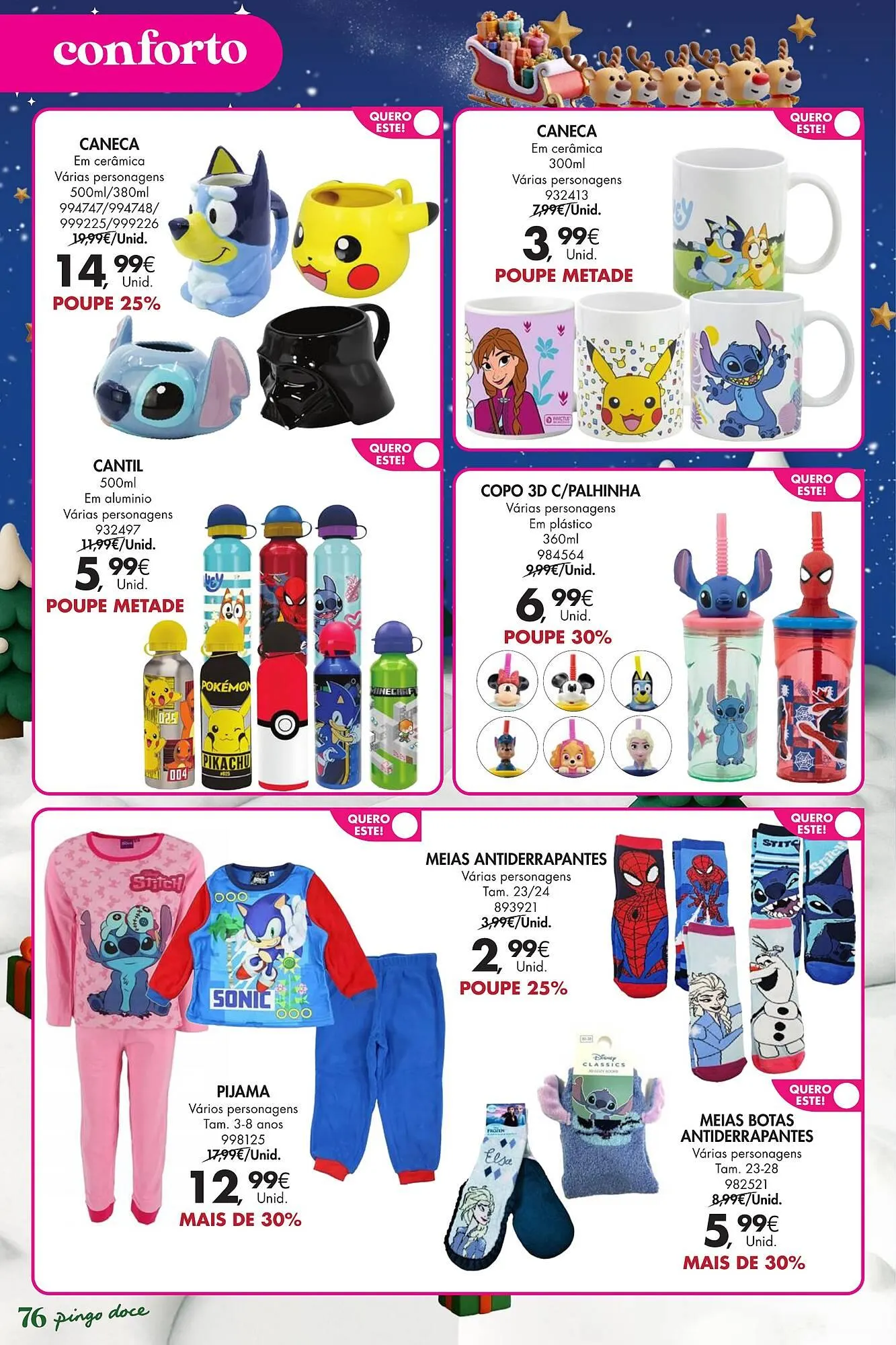 Folheto Folheto Pingo Doce de 18 de novembro até 5 de janeiro 2026 - Pagina 76