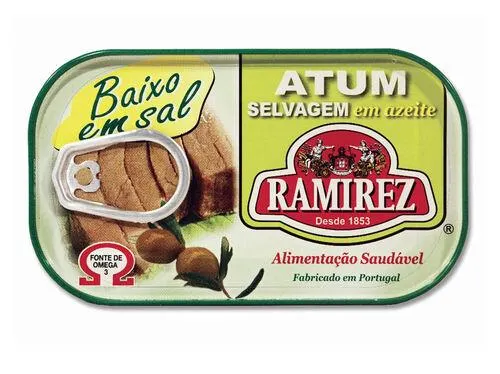atum em azeite ramirez baixo em sal 120(86)g