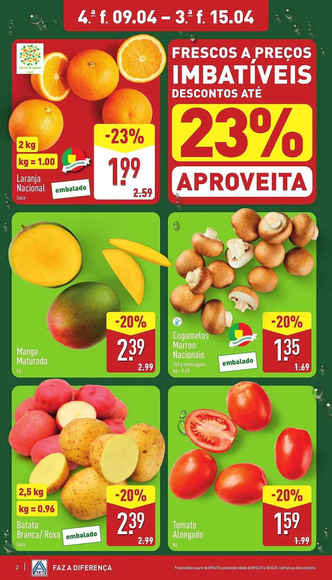 Folheto Folheto ALDI de 9 de abril até 15 de abril 2025 - Pagina 2