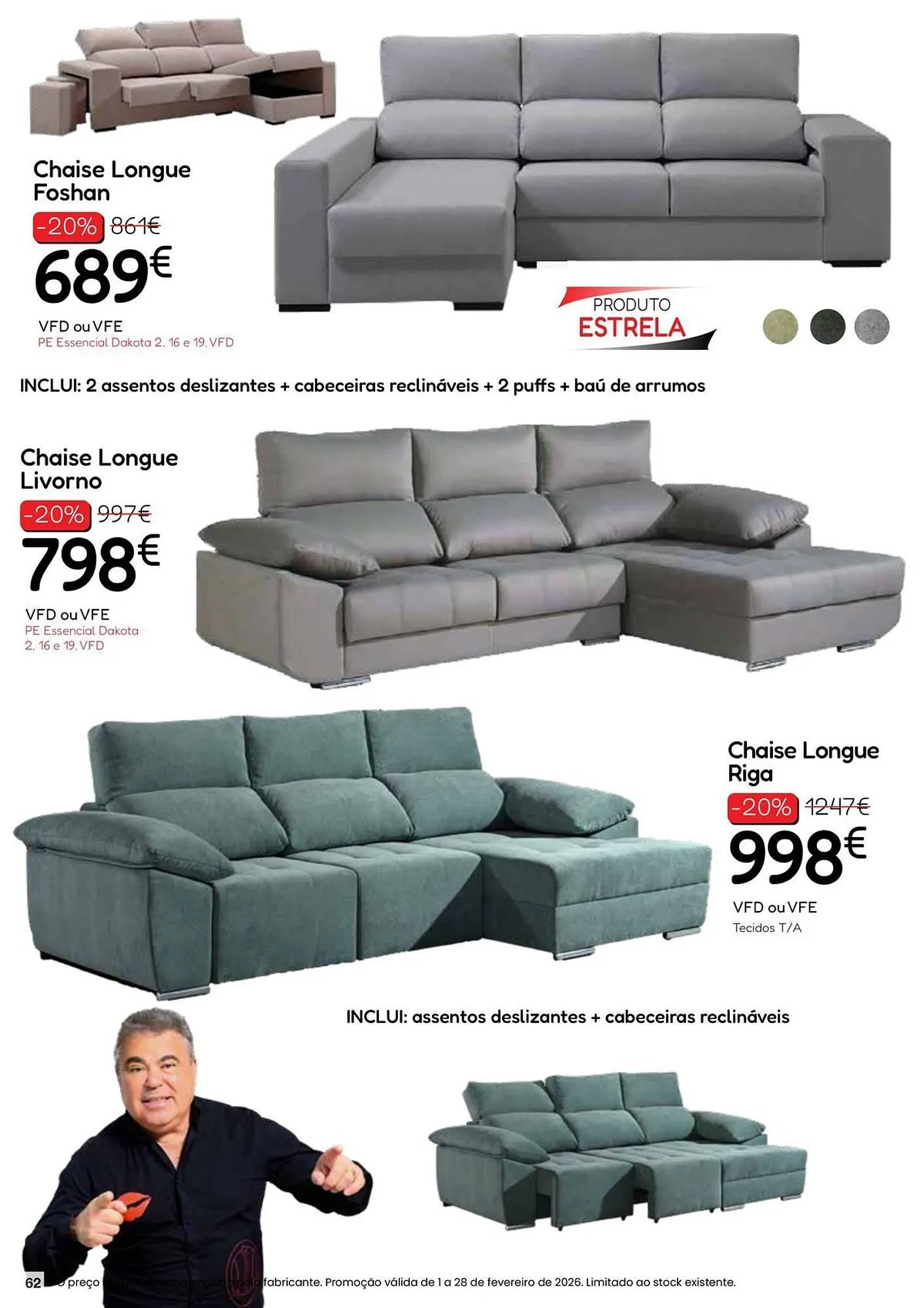 Folheto Folheto Hiper Centro do Móvel de 2 de fevereiro até 28 de fevereiro 2026 - Pagina 62