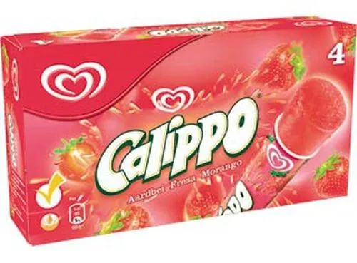 gelado olá multipack calippo morango 525ml