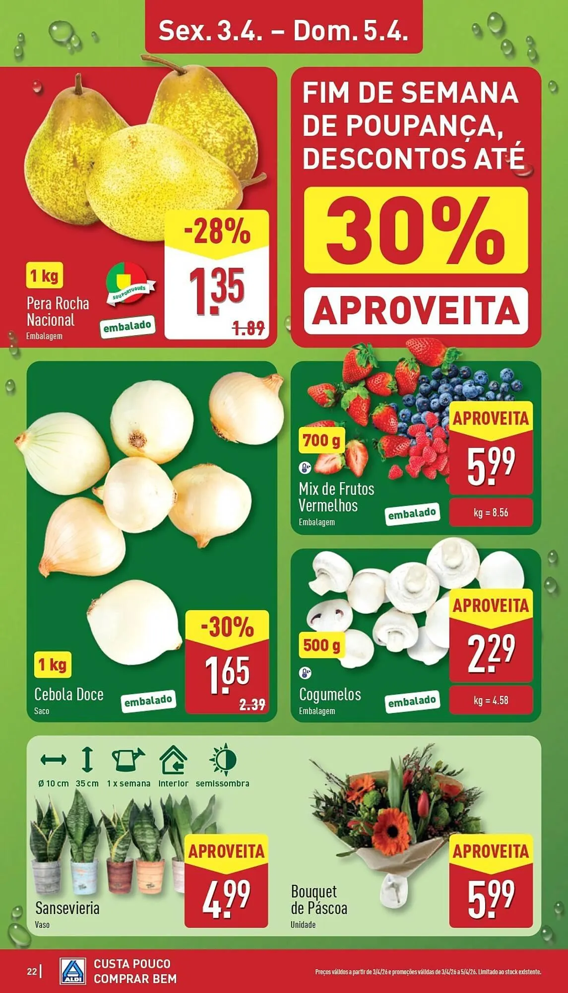 Folheto Folheto ALDI de 30 de março até 5 de abril 2026 - Pagina 22