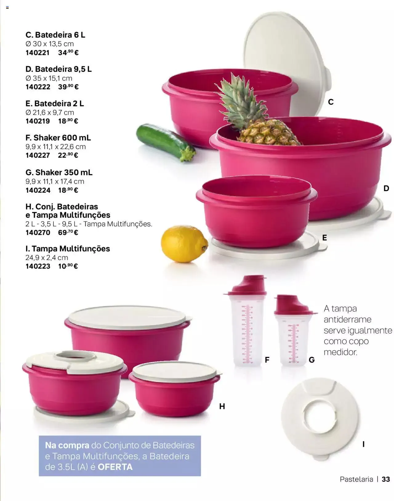 Folheto Tupperware Catálogo de 1 de setembro até 31 de dezembro 2023 - Pagina 33