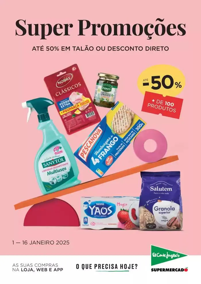 Folheto Super Promoções de 1 de janeiro até 16 de janeiro 2025 - Pagina 1