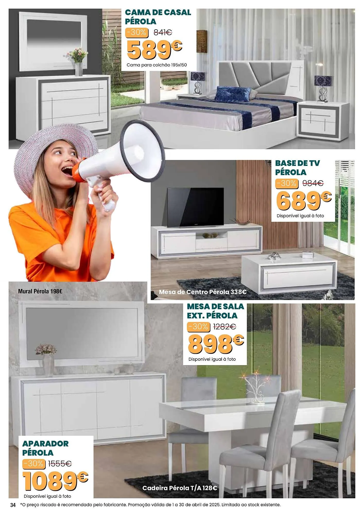 Folheto Folheto Hiper Centro do Móvel de 1 de abril até 30 de abril 2025 - Pagina 34