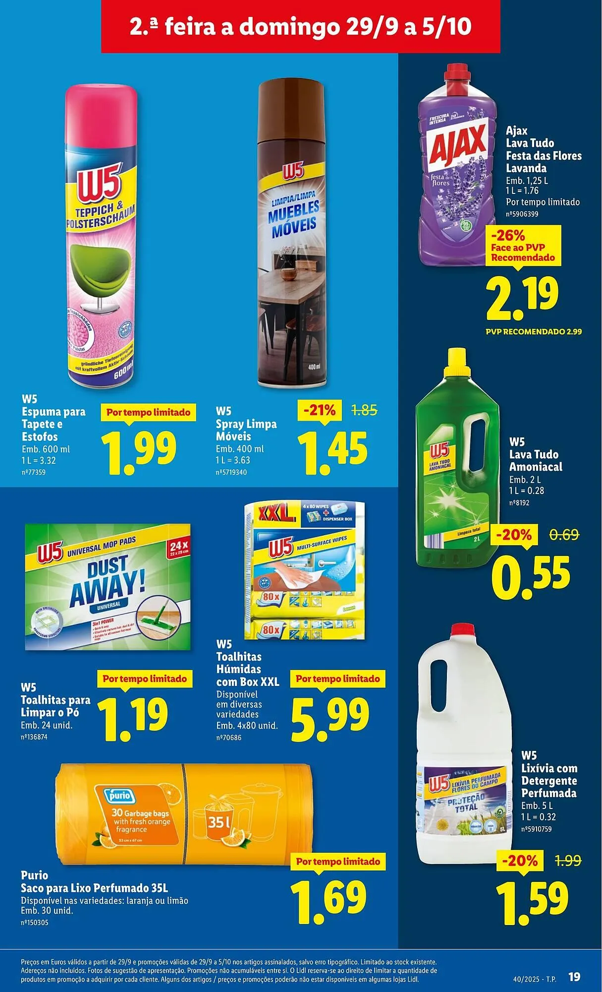 Folheto Folheto Lidl de 29 de setembro até 5 de outubro 2025 - Pagina 19