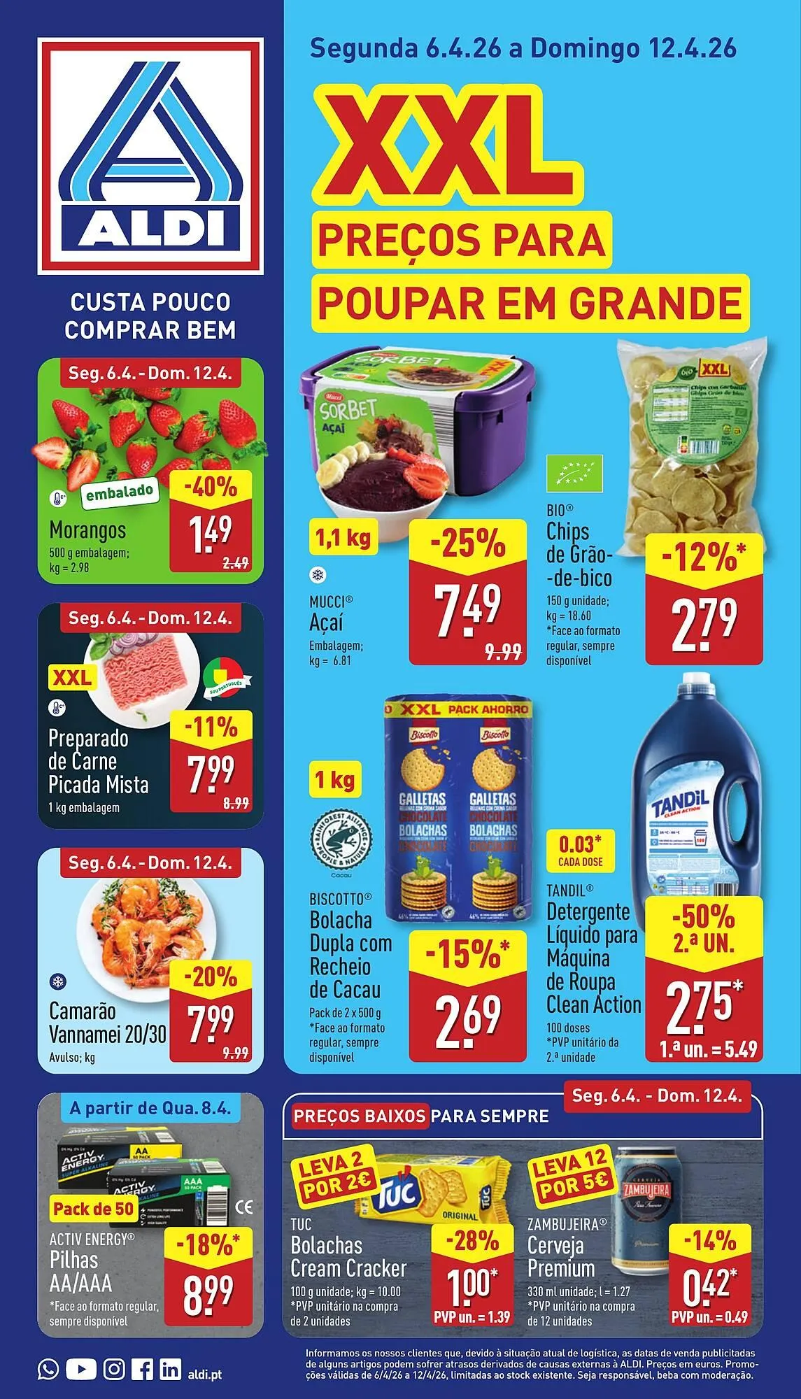 Folheto Folheto ALDI de 6 de abril até 12 de abril 2026 - Pagina 1