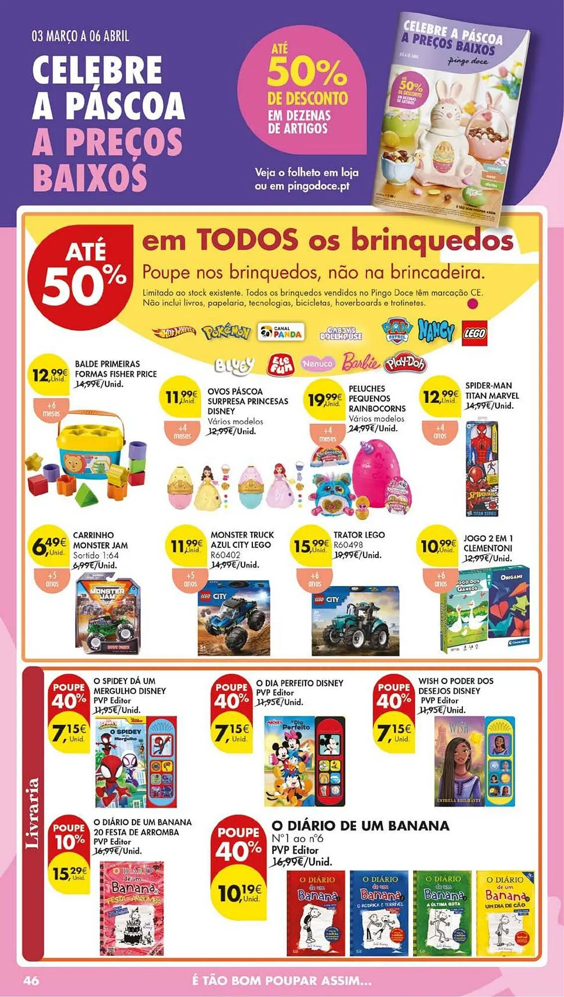 Folheto Folheto Pingo Doce de 17 de março até 23 de março 2026 - Pagina 50