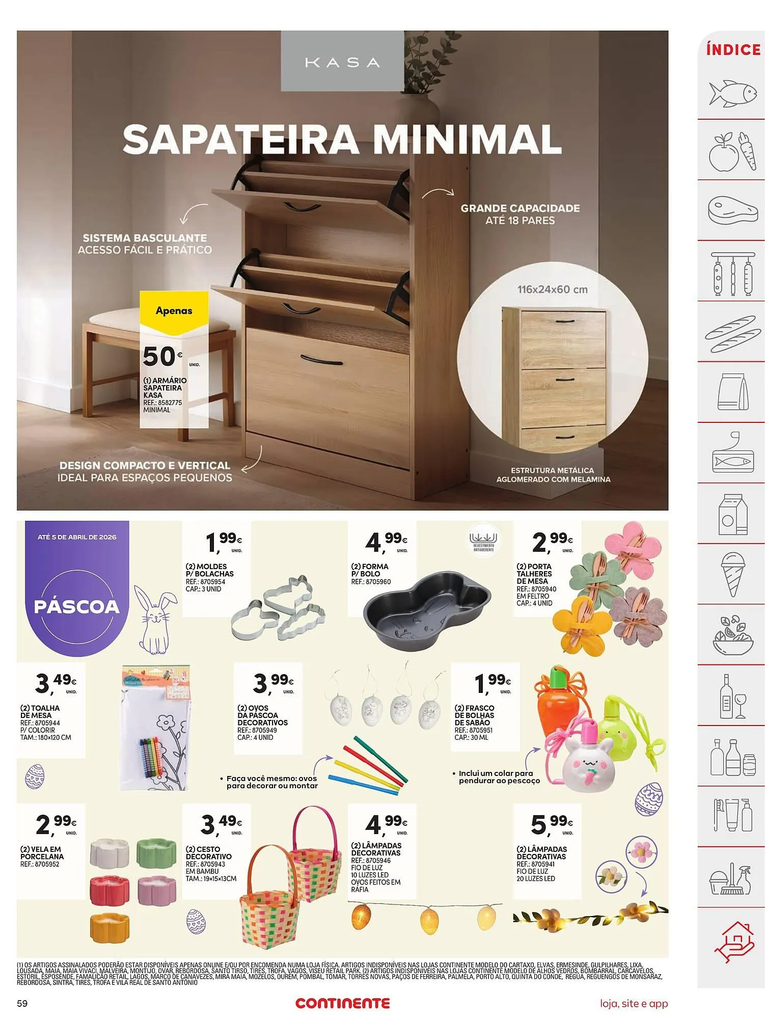 Folheto Folheto Continente de 31 de março até 6 de abril 2026 - Pagina 59