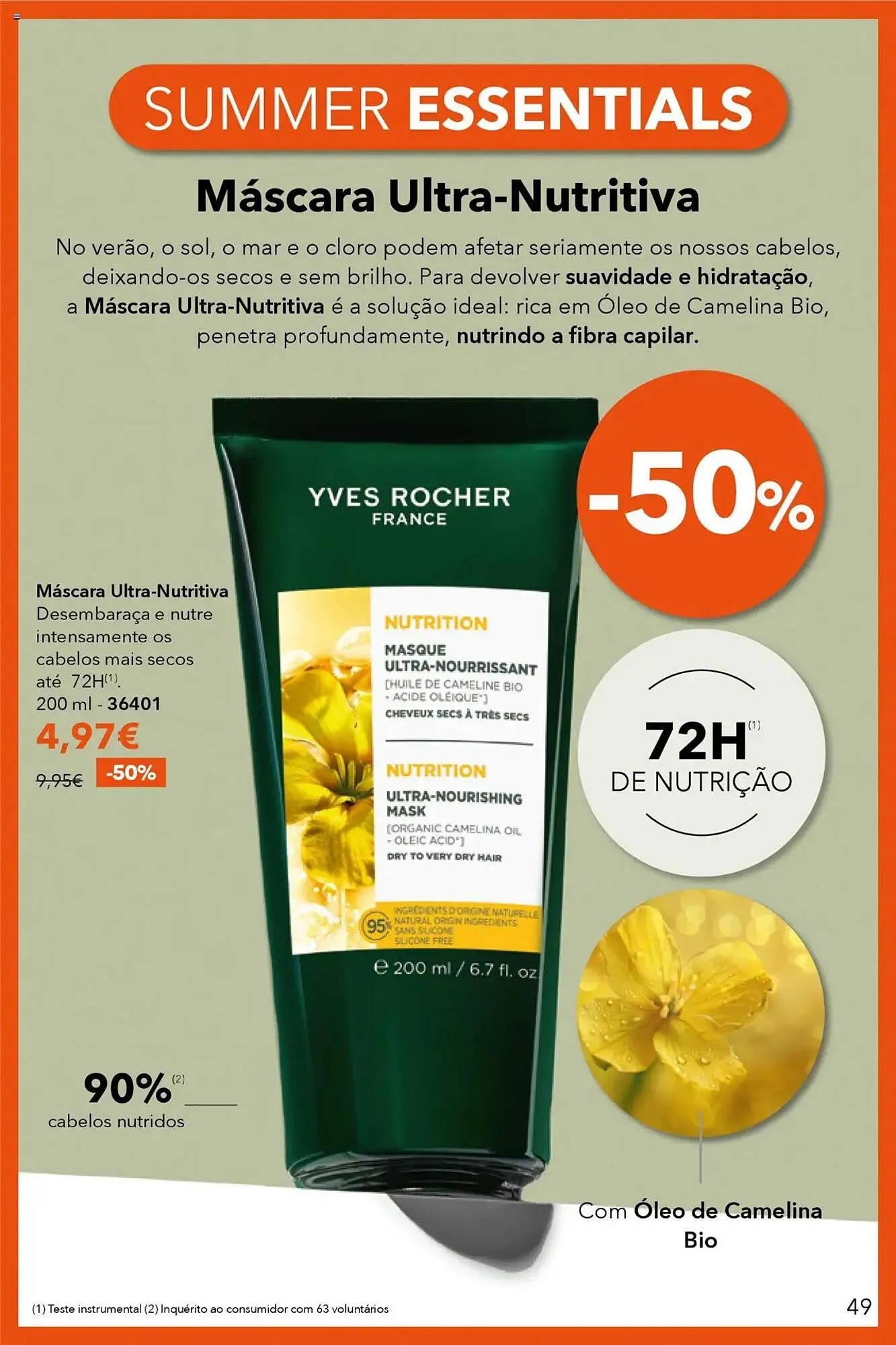 Folheto Folheto Yves Rocher de 3 de julho até 31 de julho 2025 - Pagina 49