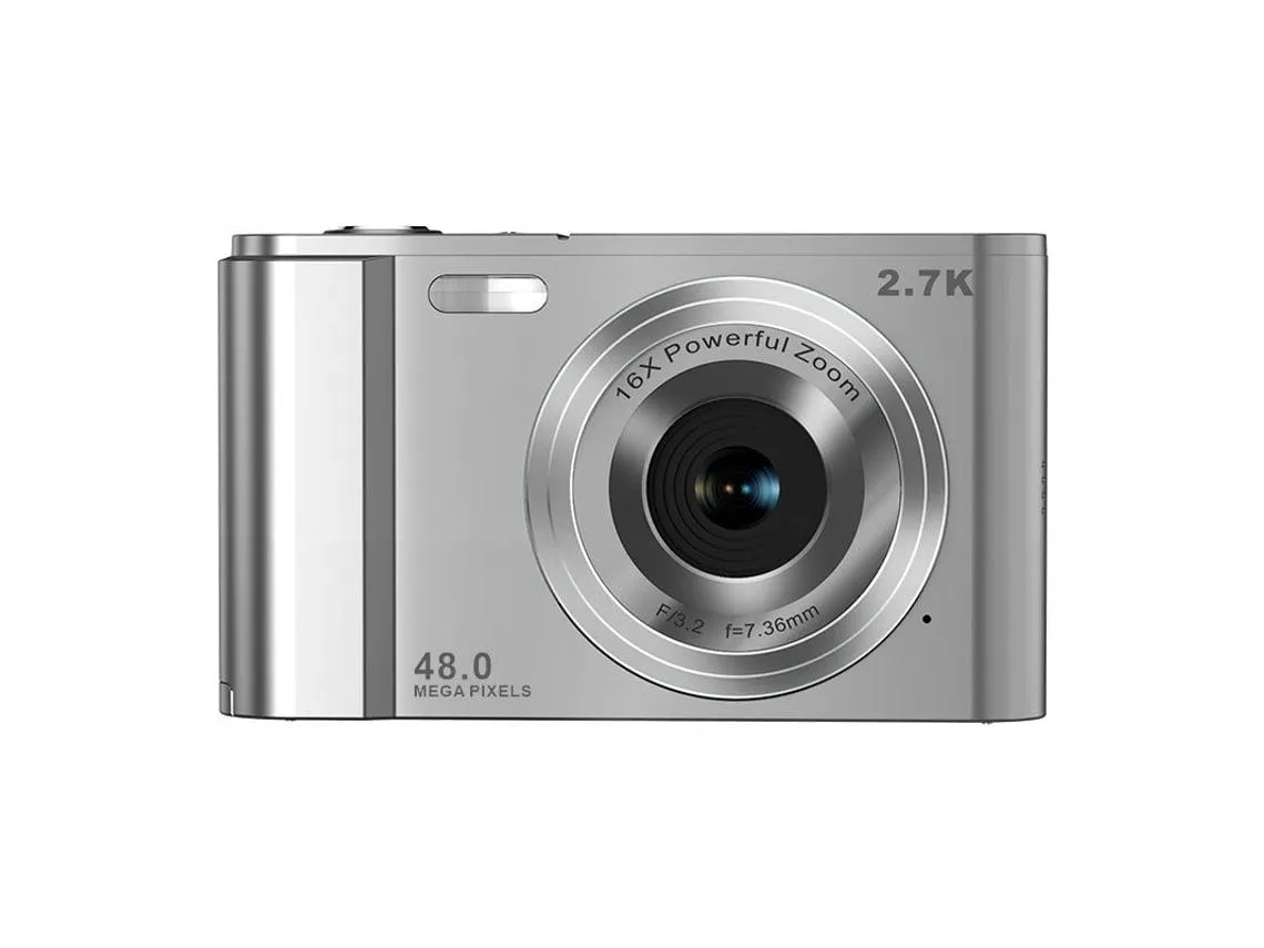 Câmara Digital INF 1080P 36Mp 16X Zoom 5 Partes (Prateado)