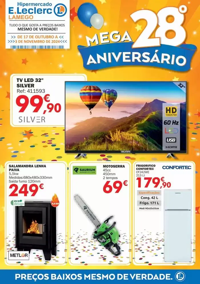 Folheto Folheto Aniversário Bazar Lamego de 18 de outubro até 3 de novembro 2024 - Pagina 1