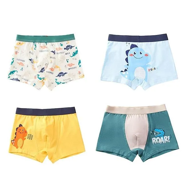 4 stuks jongensondergoed boxer kinderonderbroek triangel boxerbroek medium en grote jongens babyshorts zomer dun