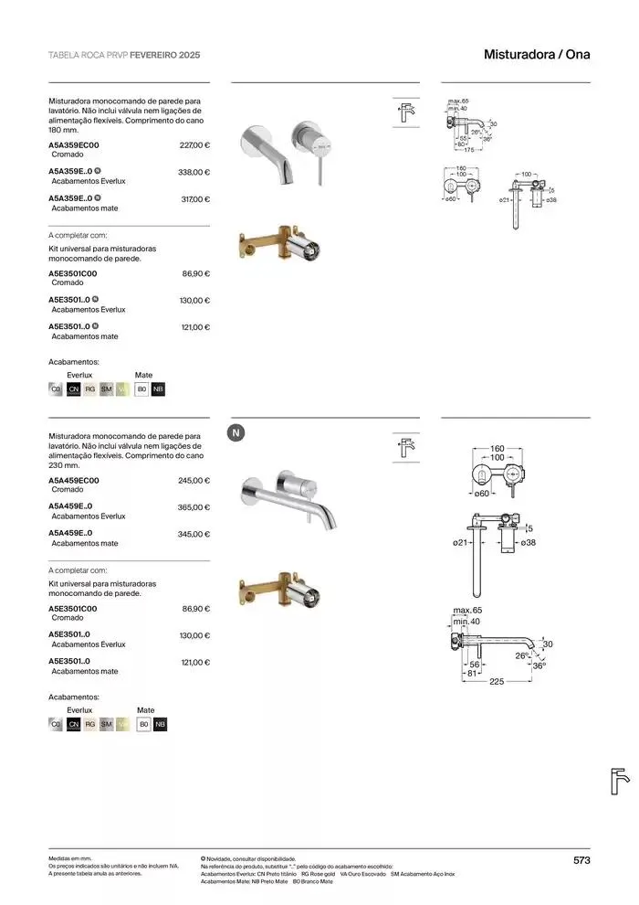 Folheto Soluções de Banho  de 6 de janeiro até 31 de dezembro 2025 - Pagina 575