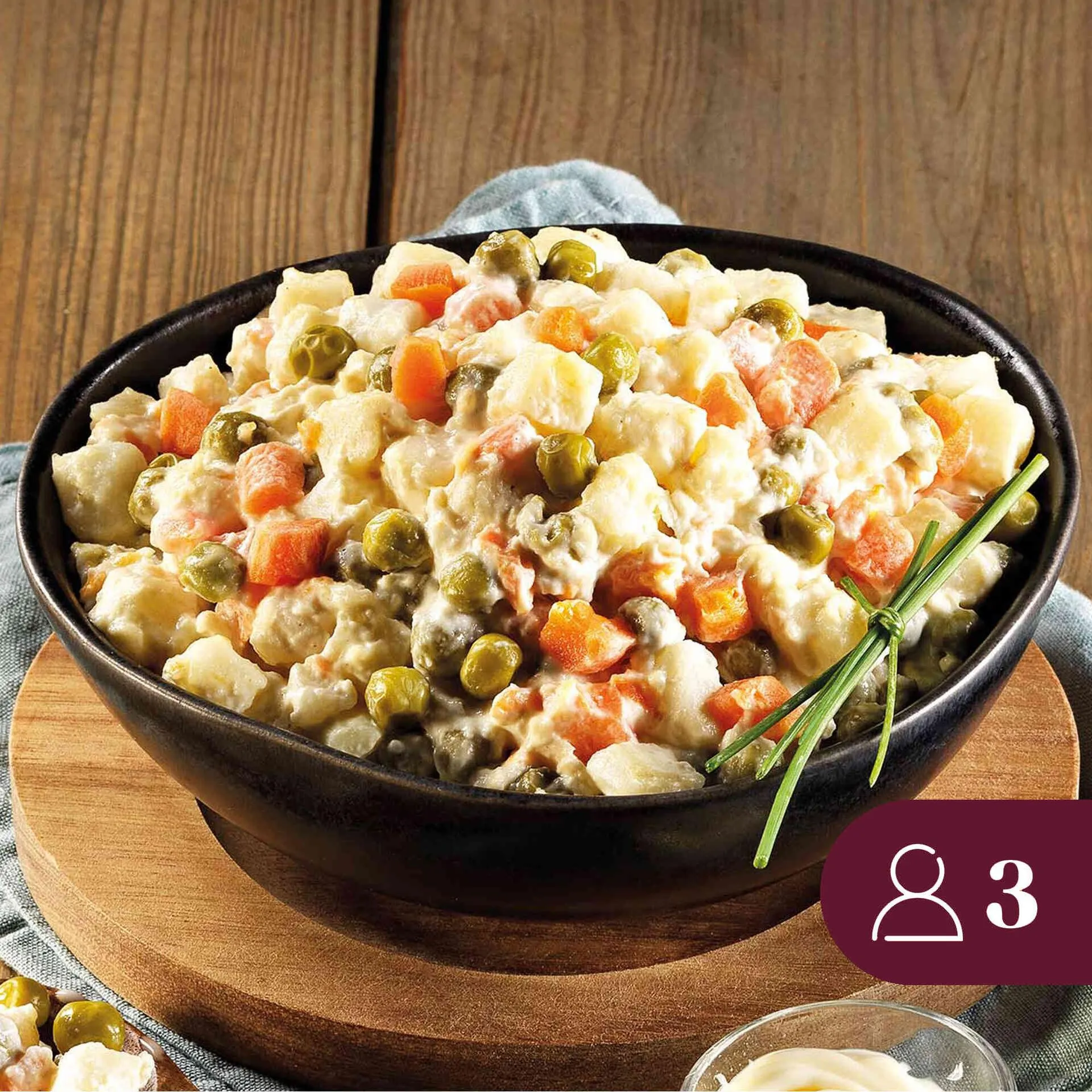 Salada Russa para 3 Pessoas