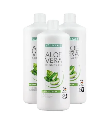 Set Triplo Aloe Vera Gel Bebível Intense Sivera