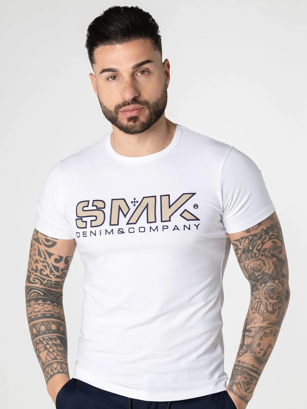 T-SHIRT SMK LETRAS BEGES