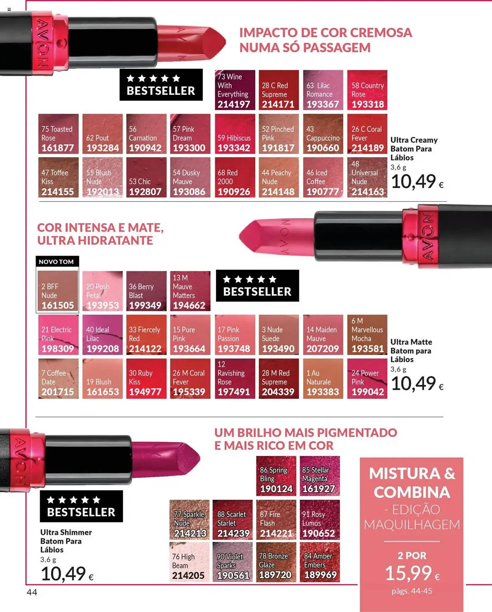 Folheto Catálogo Avon de 1 de outubro até 1 de novembro 2025 - Pagina 44