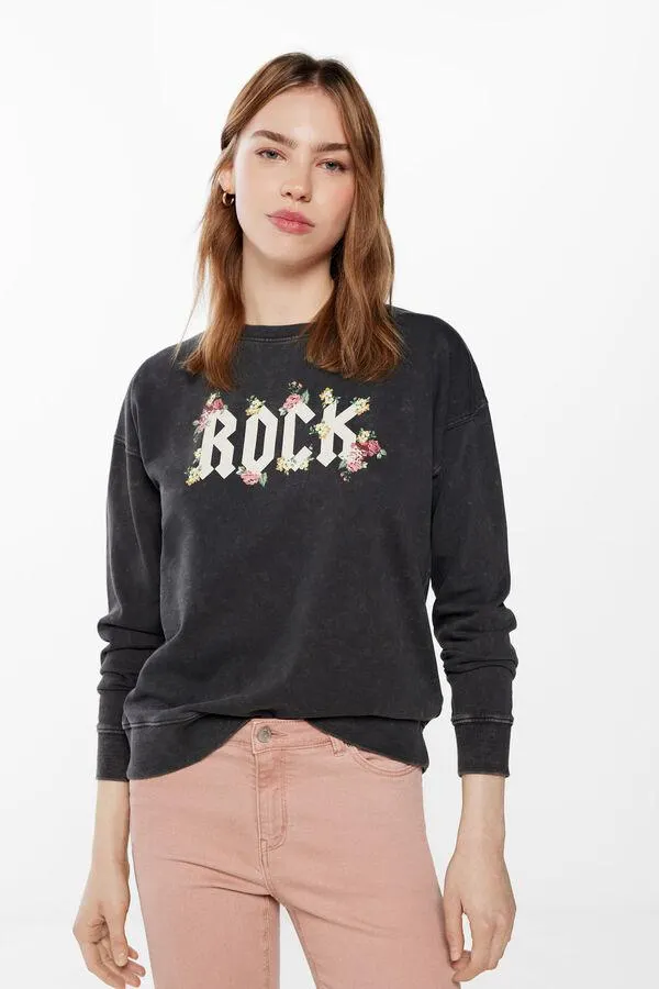 Sudadera "Rock" Flores