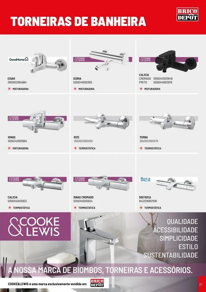 Folheto Catálogo de Casa De Banho de 8 de agosto até 31 de dezembro 2024 - Pagina 27