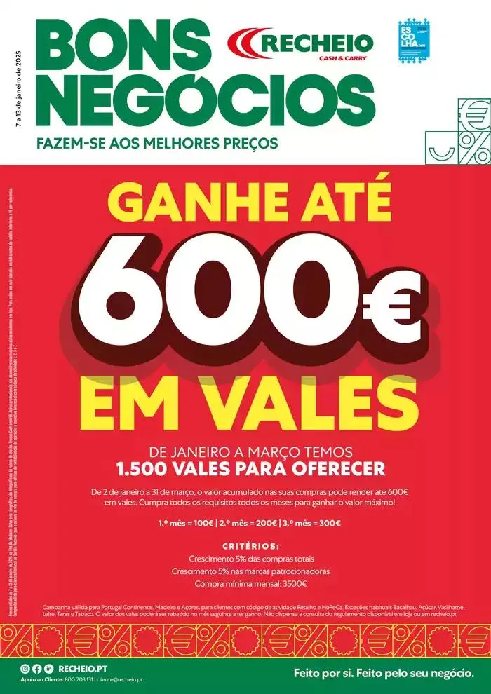 Folheto Recheio Bons Negócios Madeira de 7 de janeiro até 13 de janeiro 2025 - Pagina 1