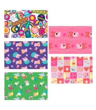 Papel de embrulho Peppa Pig 70x200 cm sortido - SELECCION DRIM