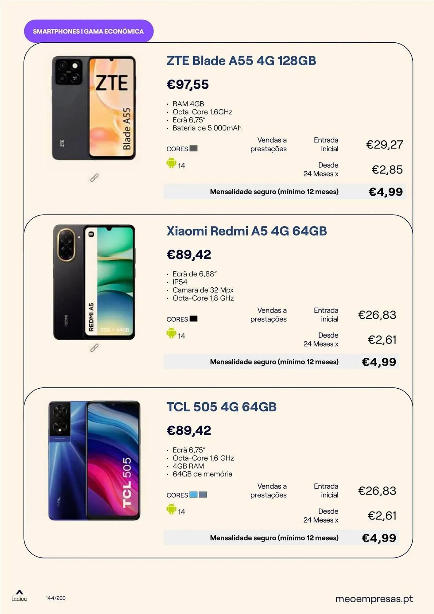 Folheto Catálogo MEO de 25 de setembro até 30 de setembro 2025 - Pagina 144