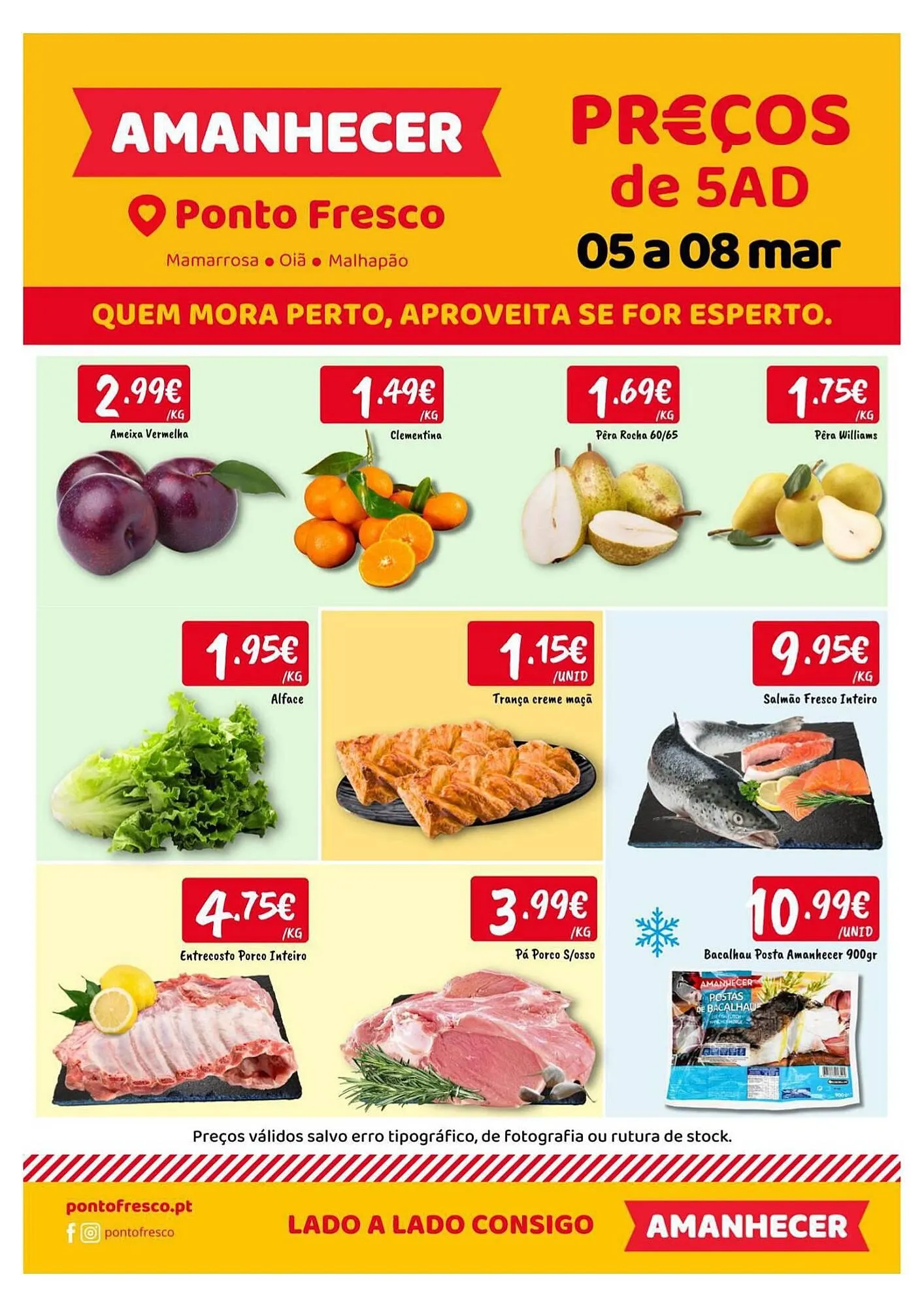 Folheto Folheto Ponto Fresco de 5 de março até 8 de março 2026 - Pagina 1