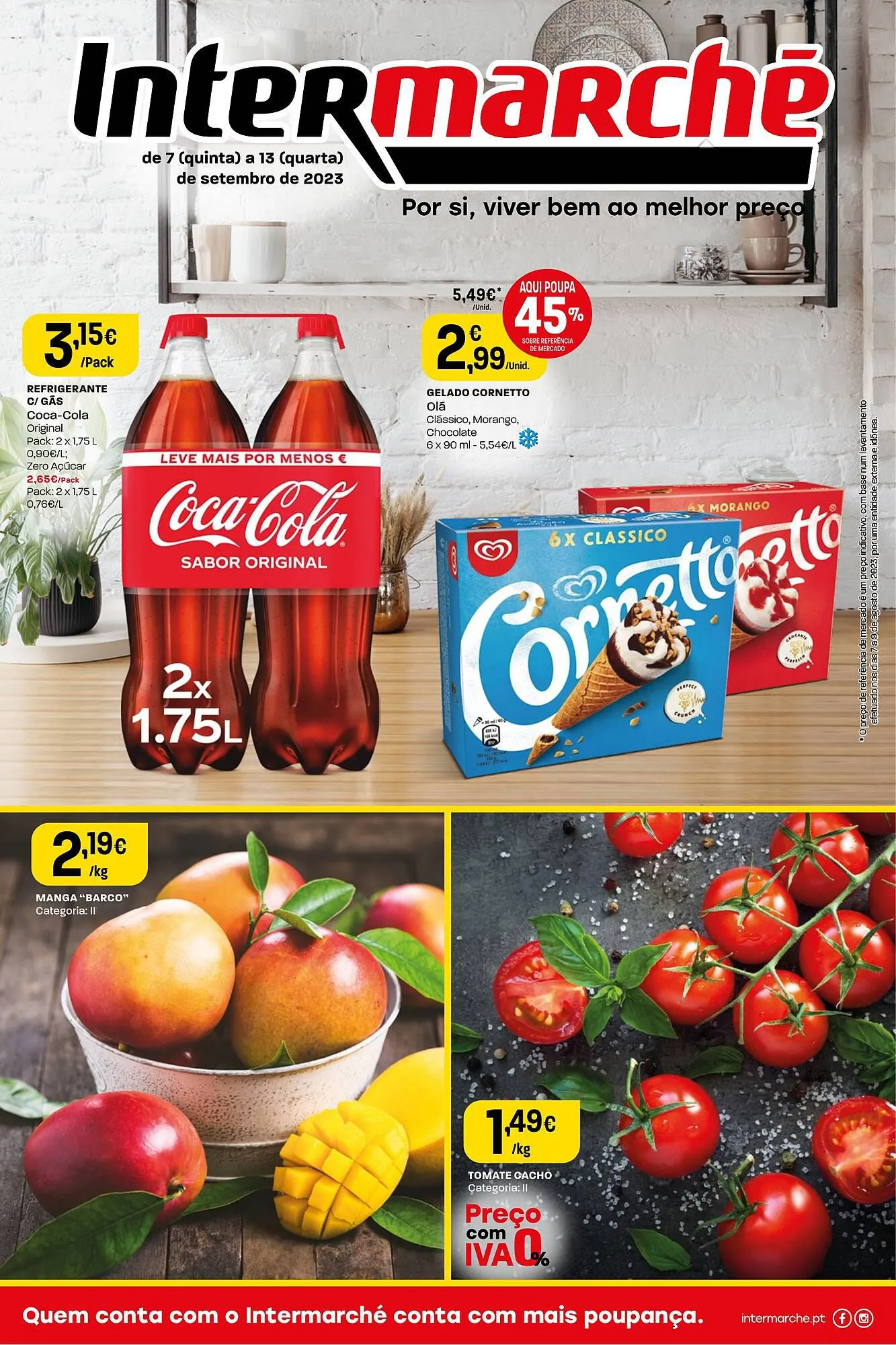 Folheto Folheto Intermarché de 7 de setembro até 13 de setembro 2023 - Pagina 1