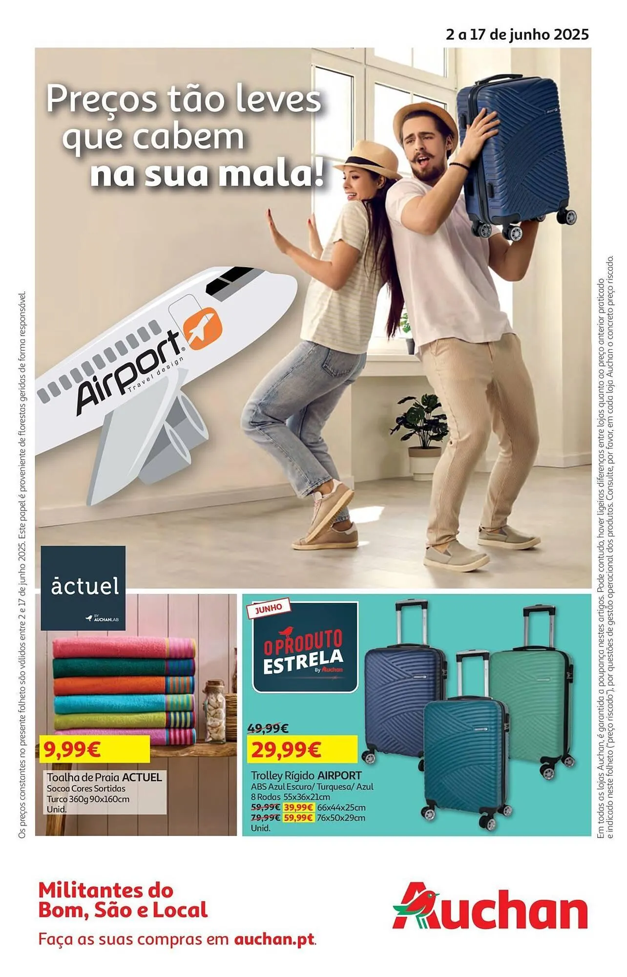 Folheto Folheto Auchan de 2 de junho até 17 de junho 2025 - Pagina 1